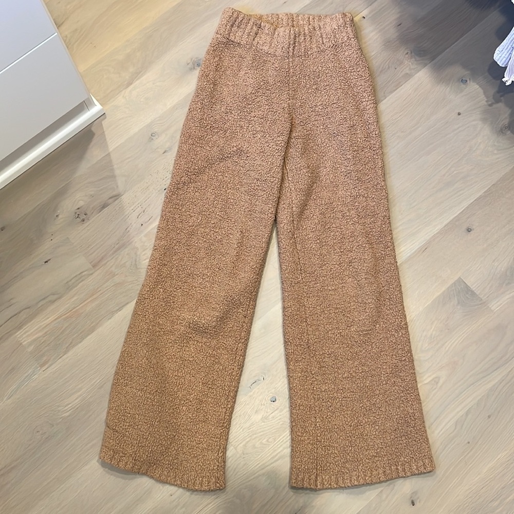 SKIMS Wide Leg Pants in Tan